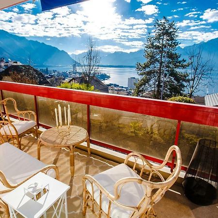 Terrace With Lake & Mountain View Монтрьо Екстериор снимка
